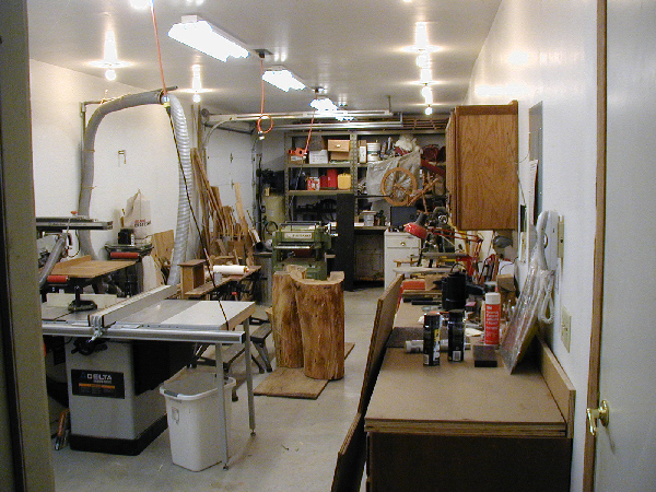 My Wood shop looking east