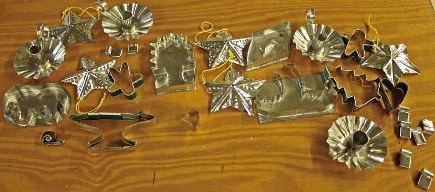 Samples of Kitty Latane' Tinwork Projects