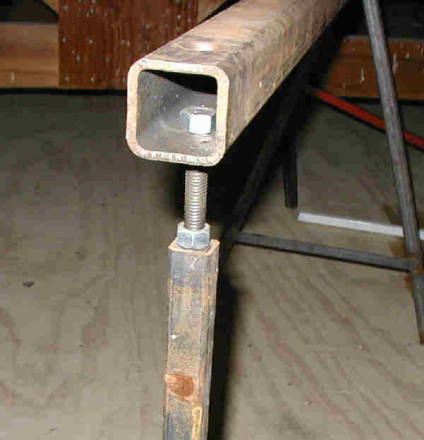 Single Saw Horse Leg Detail