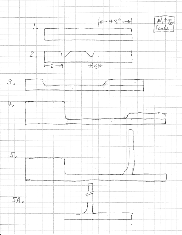 Miners Lamp Sketches, first 5 steps