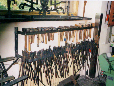 Blacksmith Hammer Rack