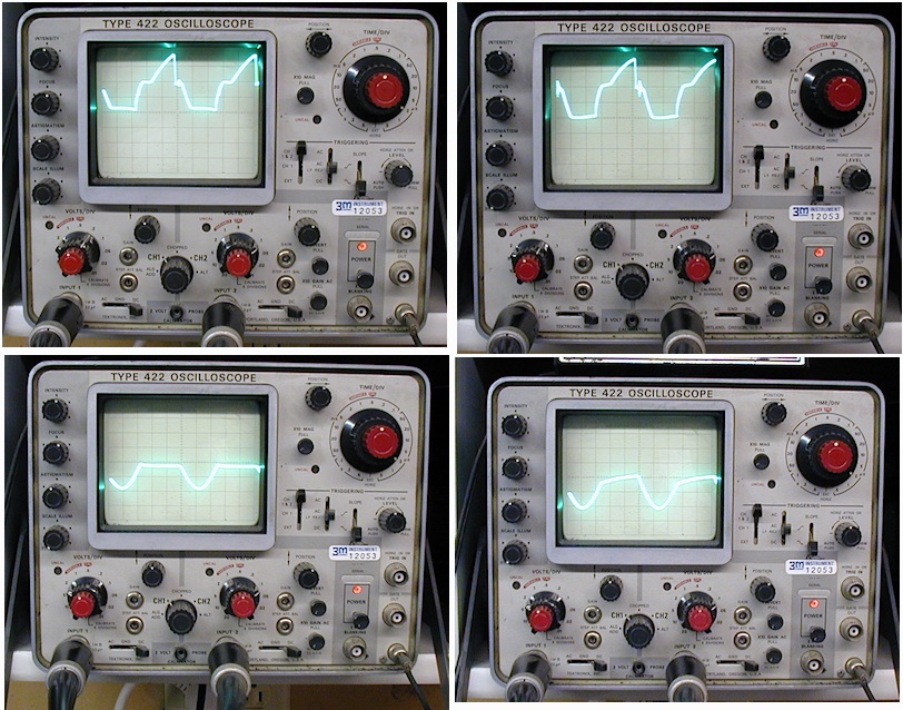 ZVS Repaired board, Gate an Drain traces on scope