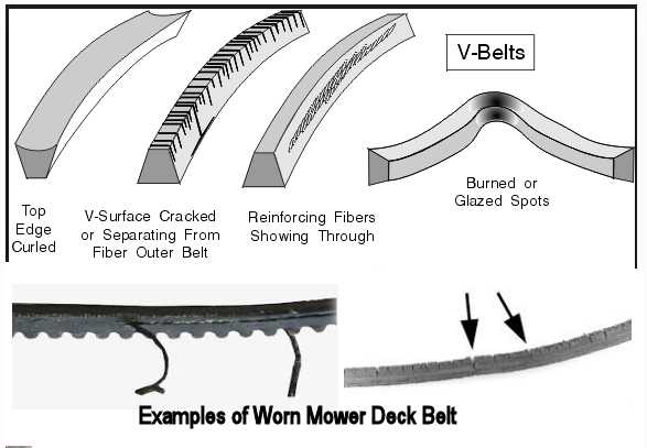 Cub Cadet worn Mower Deck Belt