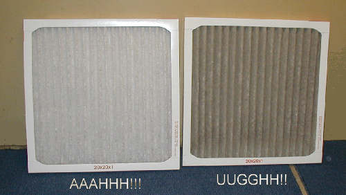 Old Furnace Filter vs New Furnace Filter