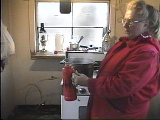 Finishing Maple Syrup on the Old Cookstove