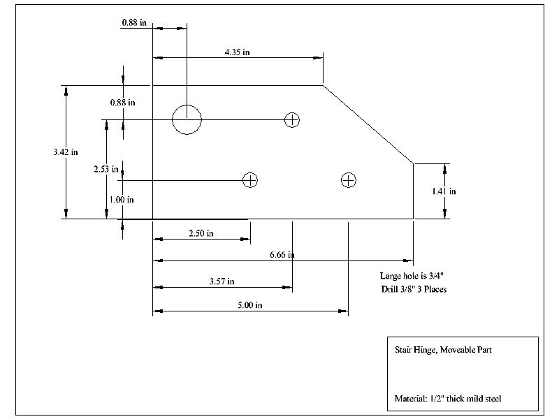 Hinge Layout Drawing