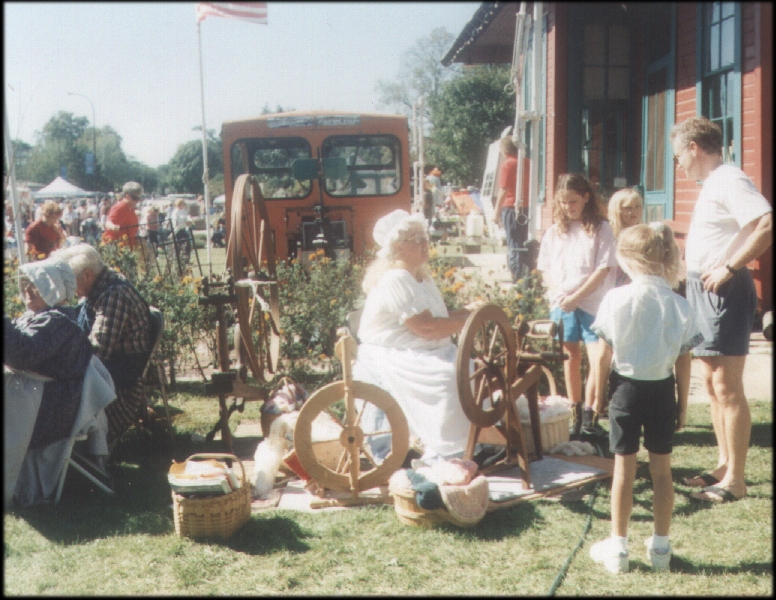 Sheri Spinning at Laura Ingles Wilder Days