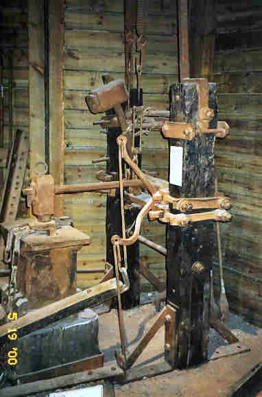 An English Design Double Head Treadle Hammer, Side