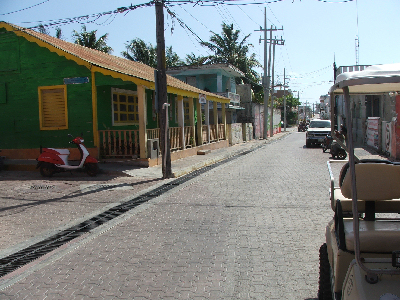 Isla Mujeres Sidewalks Poles