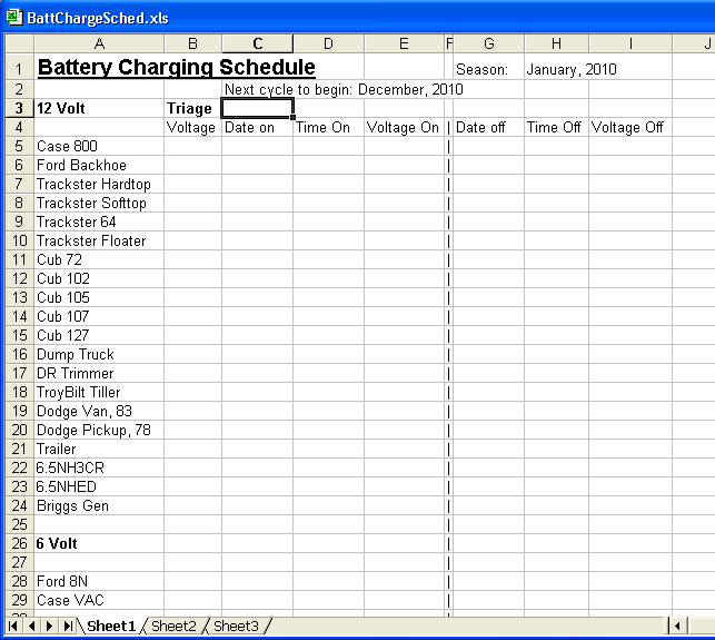 Lead Acid Battery Specific Gravity Chart