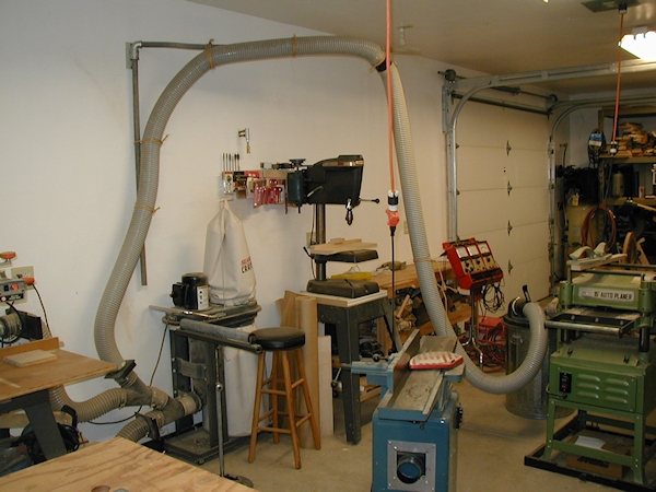 My Woodshop's Messy Dust Collection System