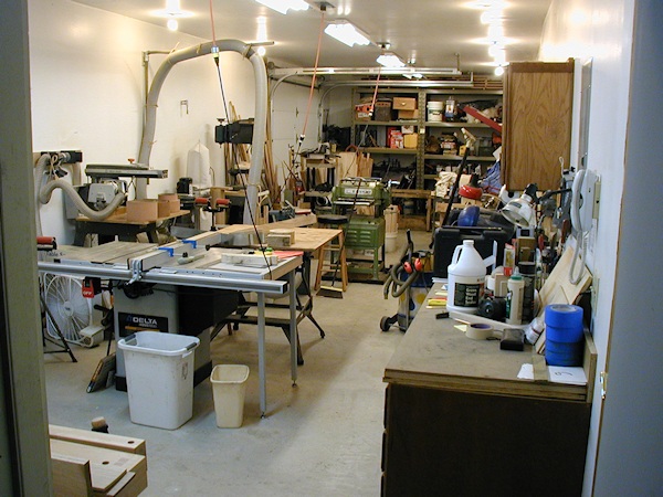 Wood shop in 2016 looking east