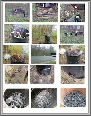 Pete's Charcoal making process