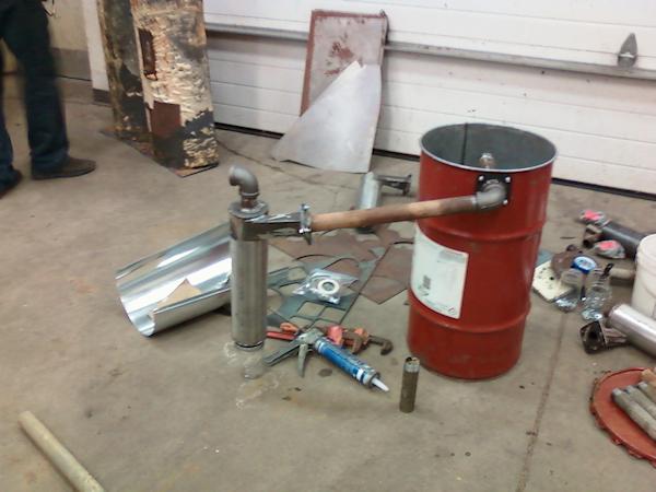 Build Charcoal Gasifier partial