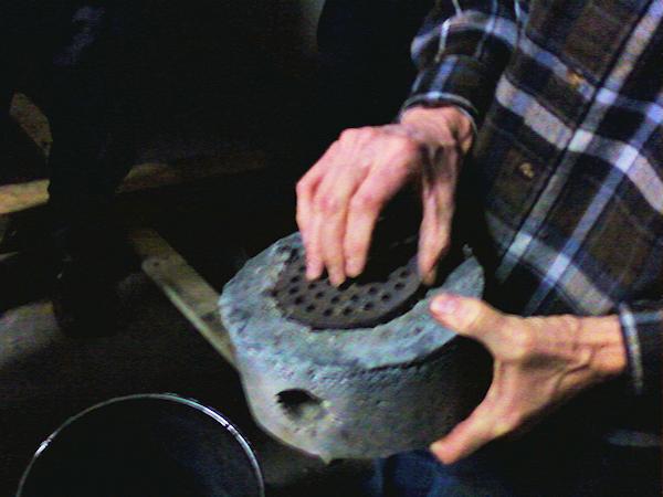 Castable Refractory Hearth up close Build Charcoal Gasifier Hearth
