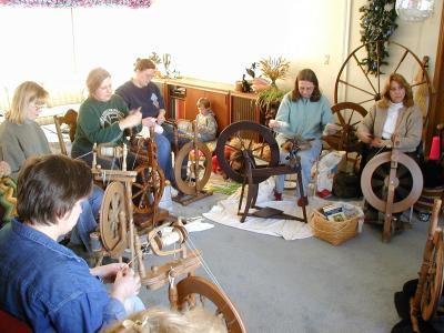 A typical Spinning Wednesday at my house.